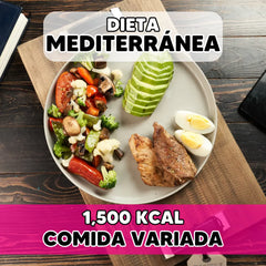 Dieta Mediterránea (1,500 kcal)